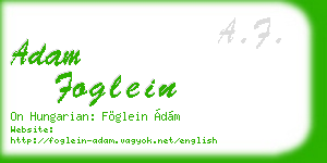 adam foglein business card